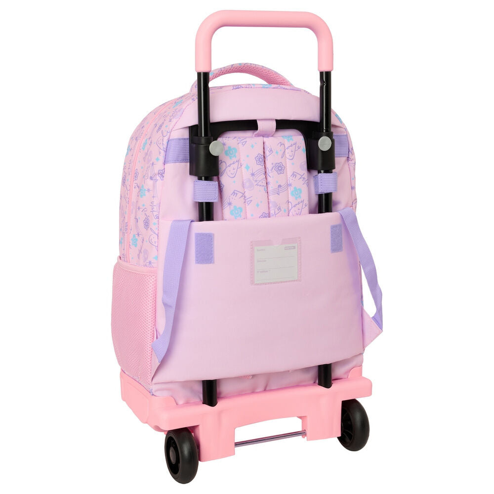 Trolley rosa Chibi de Kpop Demon Hunters SAFTA con mochila extraíble - 2
