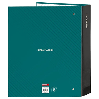 Carpeta verde y negra del Real Madrid con cuatro anillas - 2