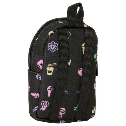Monedero mochila negro Saja Boys con dos bolsillos con cremallera - 2