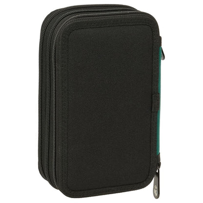 Plumier triple Real Madrid SAFTA verde con tres compartimentos - 2