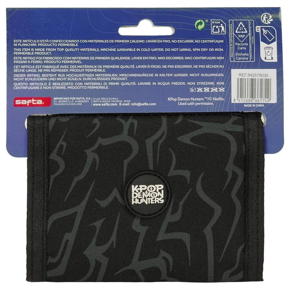 Cartera negra Saja Boys de KPop Demon Hunters - 2