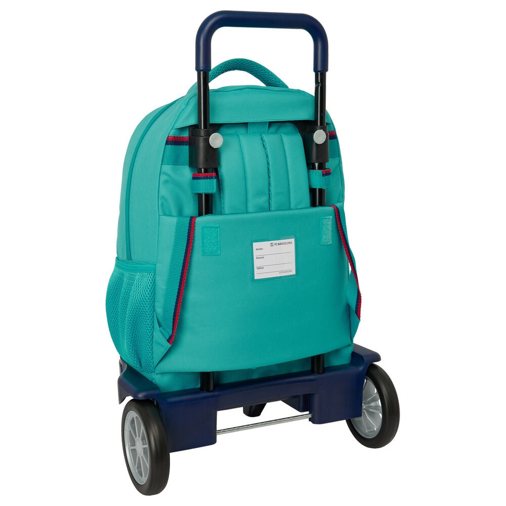 Trolley mochila SAFTA F.C. Barcelona turquesa de 45 cm - 2