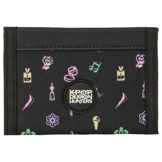 Cartera negra SAFTA de Kpop Demon Hunters con diseño HUNTR/X - 2
