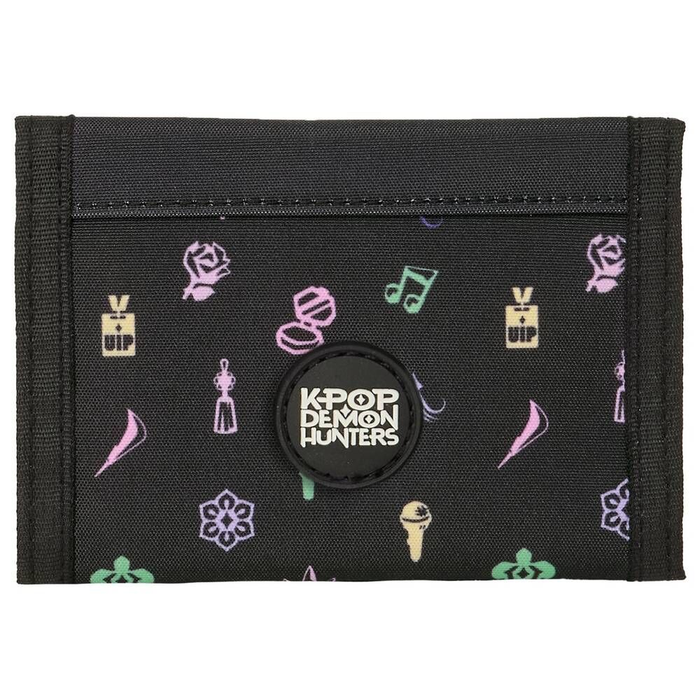Cartera negra SAFTA de Kpop Demon Hunters con diseño HUNTR/X - 2