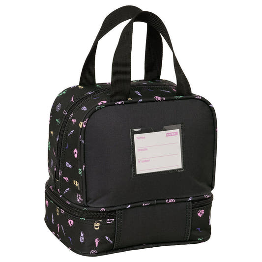 Bolsa portameriendas negra SAFTA Kpop Demon Hunters con dos compartimentos - 2
