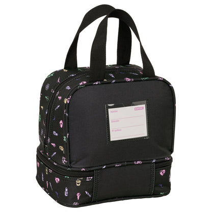 Bolsa portameriendas negra SAFTA Kpop Demon Hunters con dos compartimentos - 2