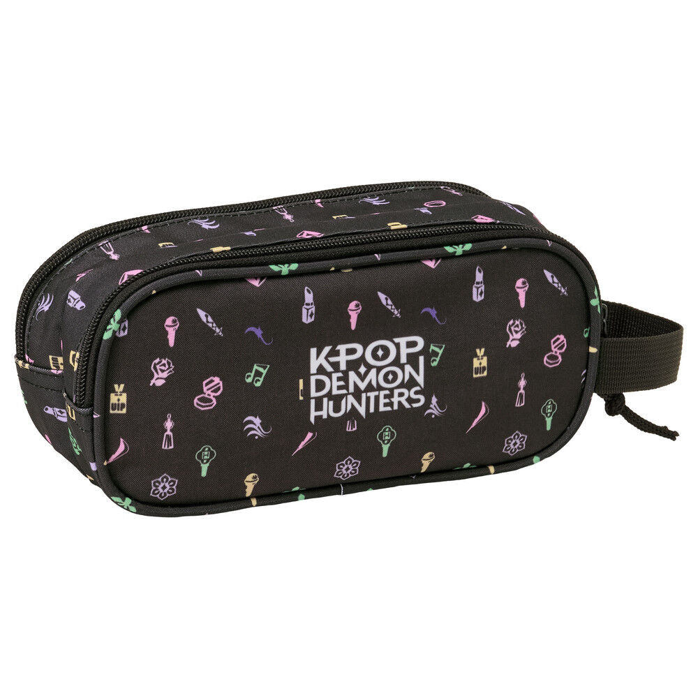 Portatodo doble negro de Kpop Demon Hunters con asa lateral - 2