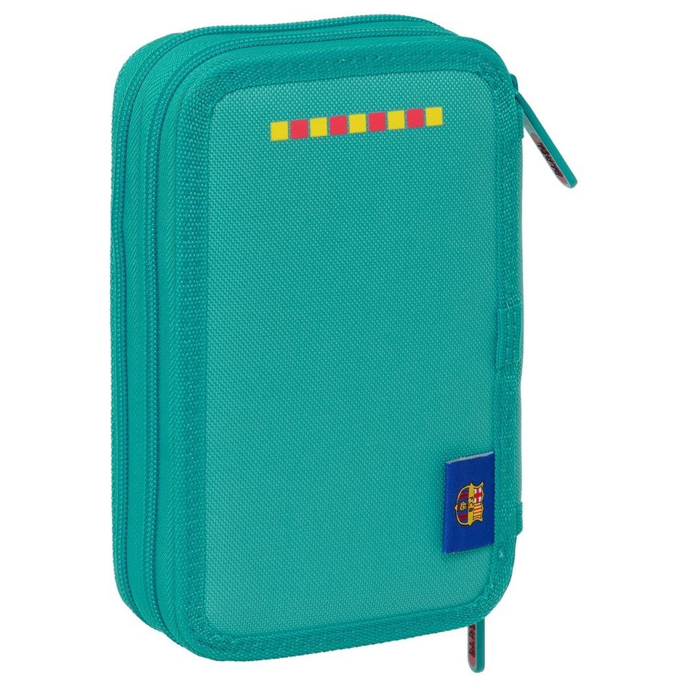 Plumier doble turquesa del F.C. Barcelona con 29 piezas - 2
