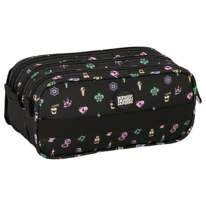 Portatodo triple negro SAFTA de Kpop Demon Hunters con tres compartimentos - 2
