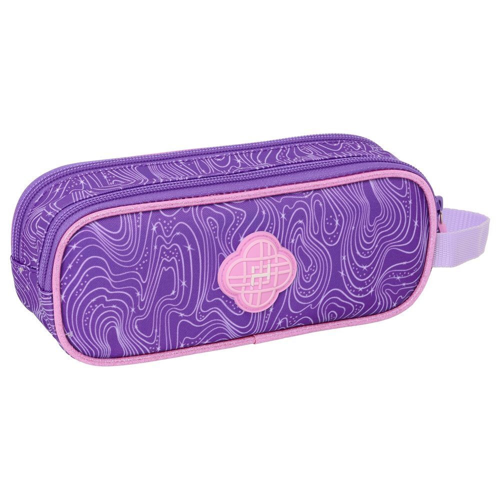 Portatodo doble SAFTA Kpop Demon Hunters con diseño Huntrix en morado y rosa - 2