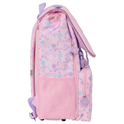 Mochila rosa Chibi Kpop Demon Hunters SAFTA con personajes - 3