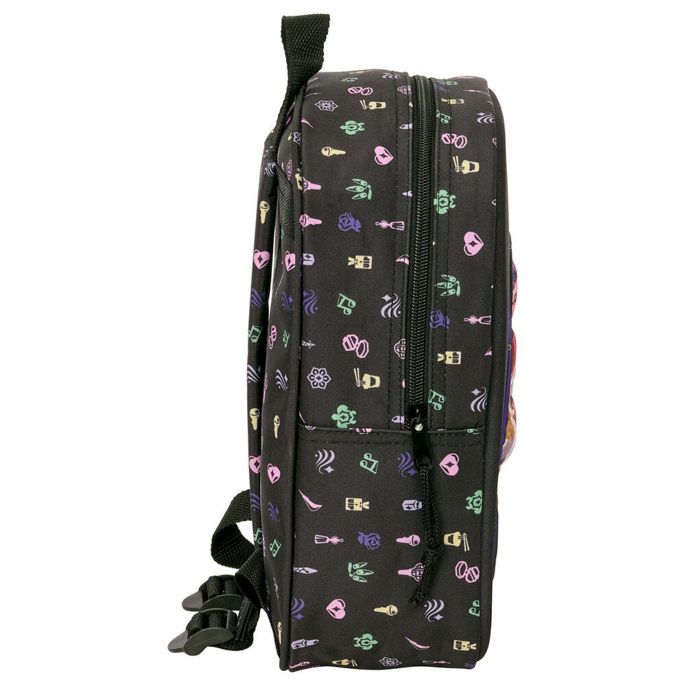 Mochila negra Kpop Demon Hunters con panel frontal LED - 3