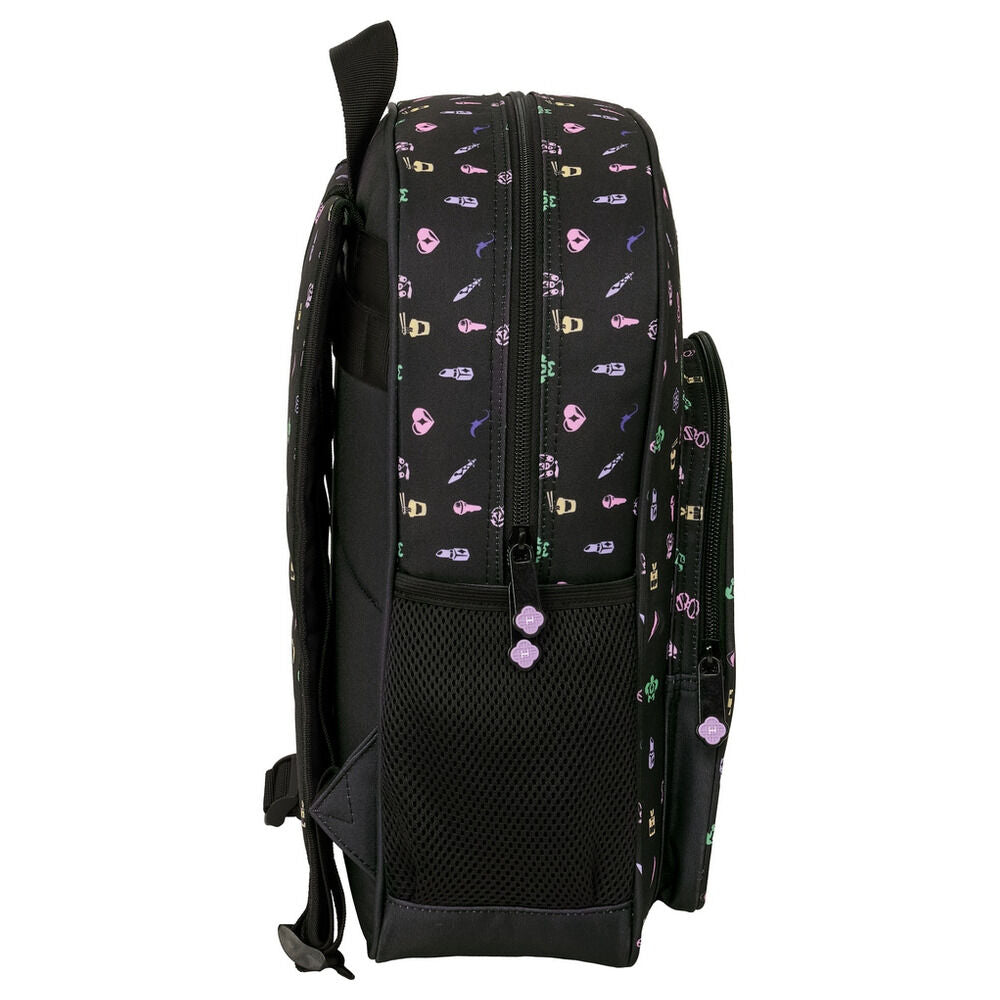 Mochila SAFTA Kpop Demon Hunters HUNTR/X negra con personajes - 3