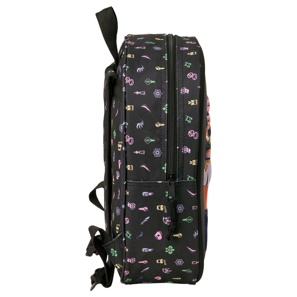 Mochila 3D Sound KPop Demon Hunters negra con diseño HUNTR/X - 3