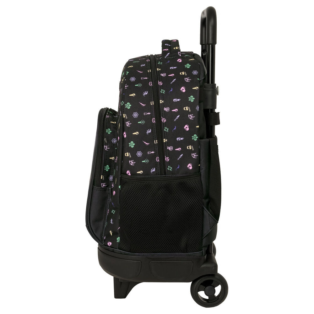 Trolley mochila SAFTA negro de Kpop Demon Hunters con diseño HUNTRIX - 3