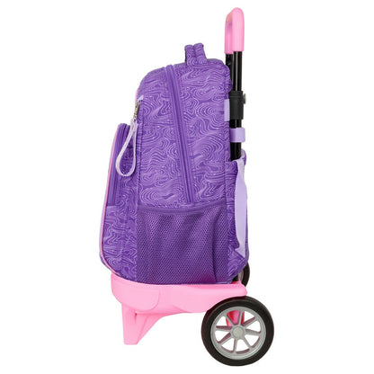 Trolley morado SAFTA de Kpop Demon Hunters con mochila HUNTRIX y carro rosa - 3