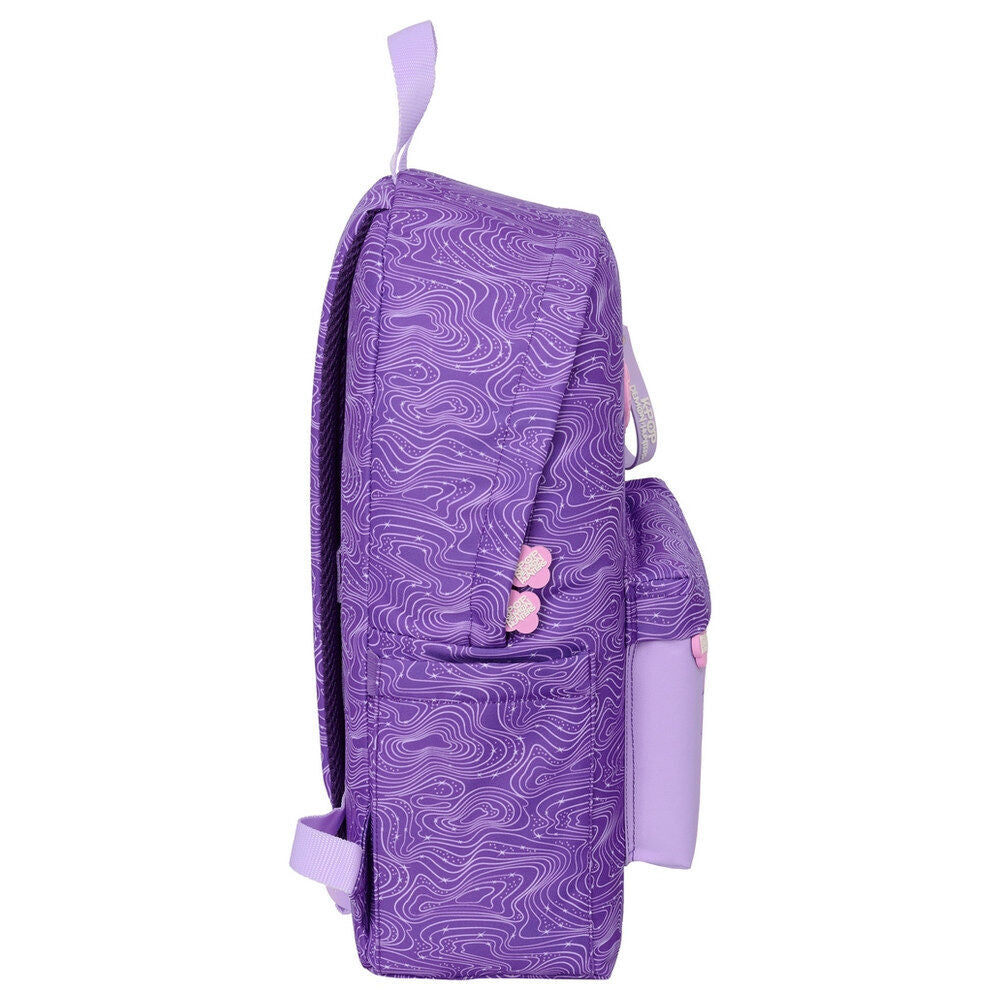 Mochila morada SAFTA Kpop Demon Hunters con diseño de Huntrix - 3