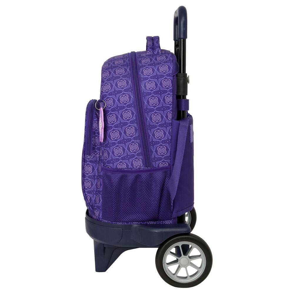 Trolley SAFTA HUNTRIX de Kpop Demon Hunters morado con carro - 3