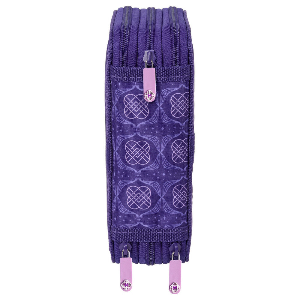Plumier triple morado HUNTR/X de KPop Demon Hunters con 37 piezas - 3