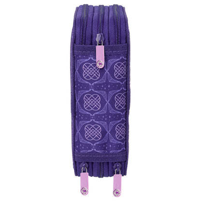 Plumier triple morado HUNTR/X de KPop Demon Hunters con 37 piezas - 3