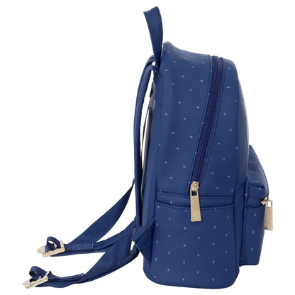 Mochila azul SAFTA Kpop Demon Hunters con gato y estrellas - 3