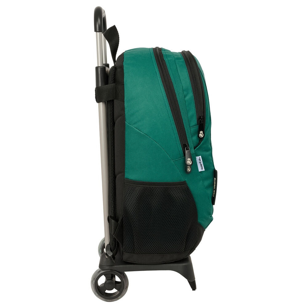 Trolley mochila verde Real Madrid SAFTA con ruedas - 3