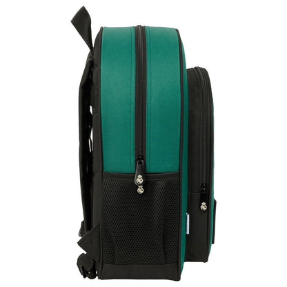 Mochila Real Madrid SAFTA verde de 38 cm con bolsillo frontal - 3