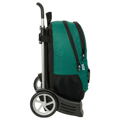 Trolley mochila verde Real Madrid Evolution con ruedas - 3