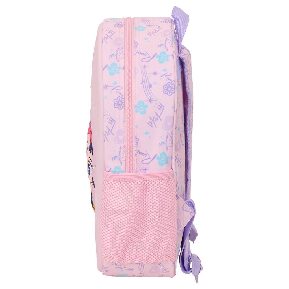 Mochila rosa y lila 3D LED de Kpop Demon Hunters con diseño chibi - 3