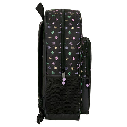 Mochila SAFTA KPop Demon Hunters negra con diseño HUNTR/X - 4