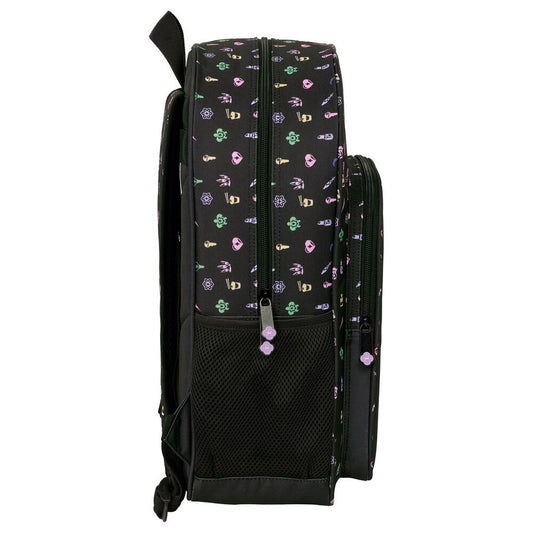 Mochila SAFTA KPop Demon Hunters negra con diseño HUNTR/X - 4