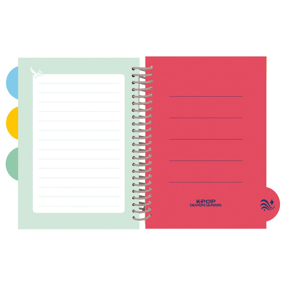 Cuaderno A5 Derpy Tiger de KPop Demon Hunters en azul - 3