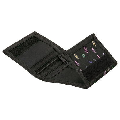 Cartera negra SAFTA de Kpop Demon Hunters con diseño HUNTR/X - 3