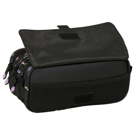 Portatodo triple negro SAFTA de Kpop Demon Hunters con tres compartimentos - 4