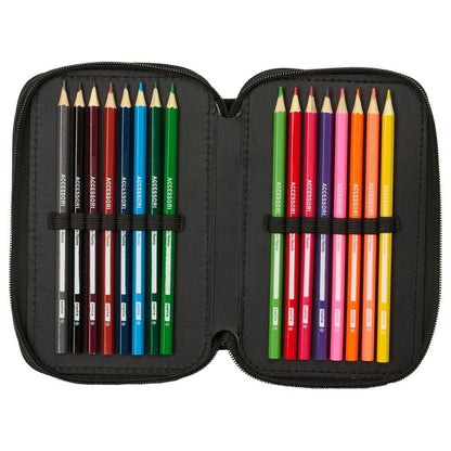 Plumier triple negro SAFTA Kpop Demon Hunters con tres compartimentos - 5