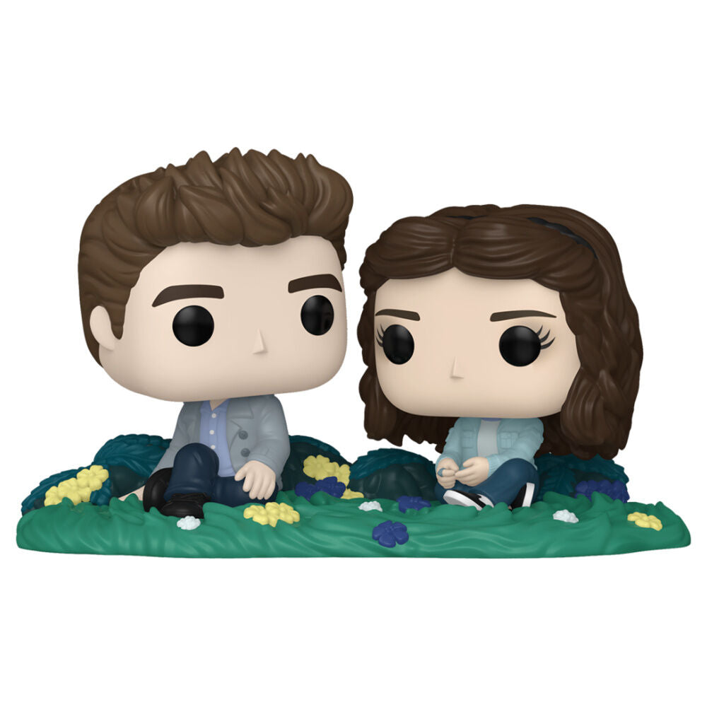 Figura Funko POP! Moments de Edward y Bella sobre una base floral