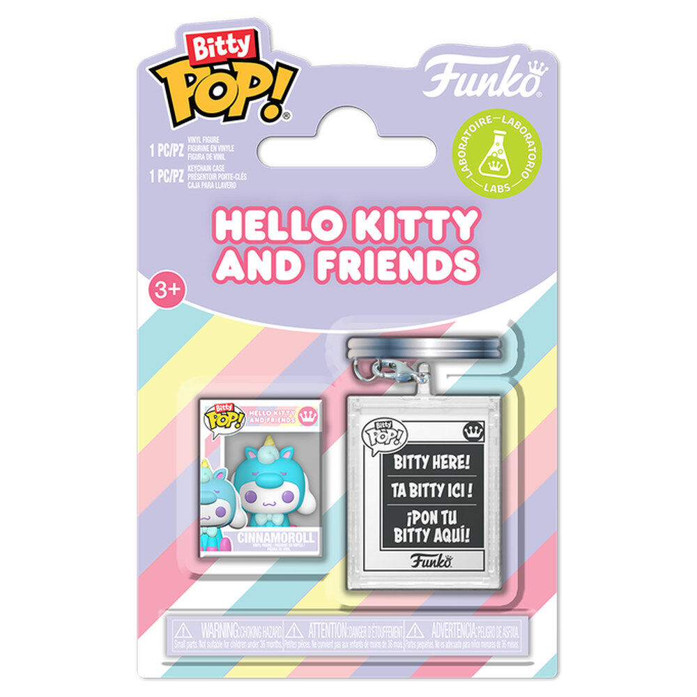 Pack FUNKO Bitty POP! Cinnamoroll Unicornio con figura y llavero