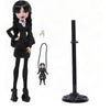 Muñeca Miércoles Addams Monster High con Thing y soporte