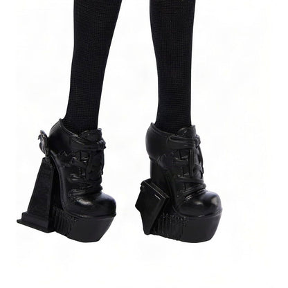 Muñeca Miércoles Addams Monster High con Thing y soporte - 4