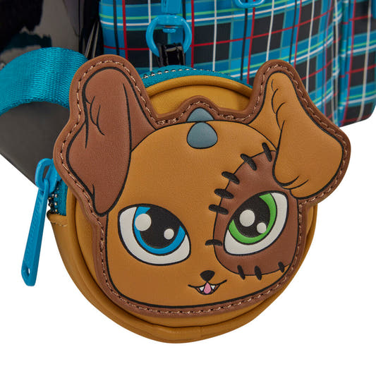 Mochila Loungefly de Frankie Monster High con estampado de cuadros azul - 5