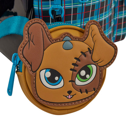 Mochila Loungefly de Frankie Monster High con estampado de cuadros azul - 5