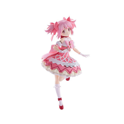 Figura de Madoka Kaname II de 19 cm con vestido rosa y blanco