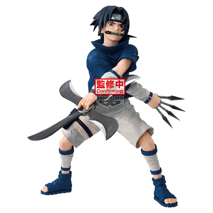 Figura de Sasuke Uchiha de Naruto en pose de combate