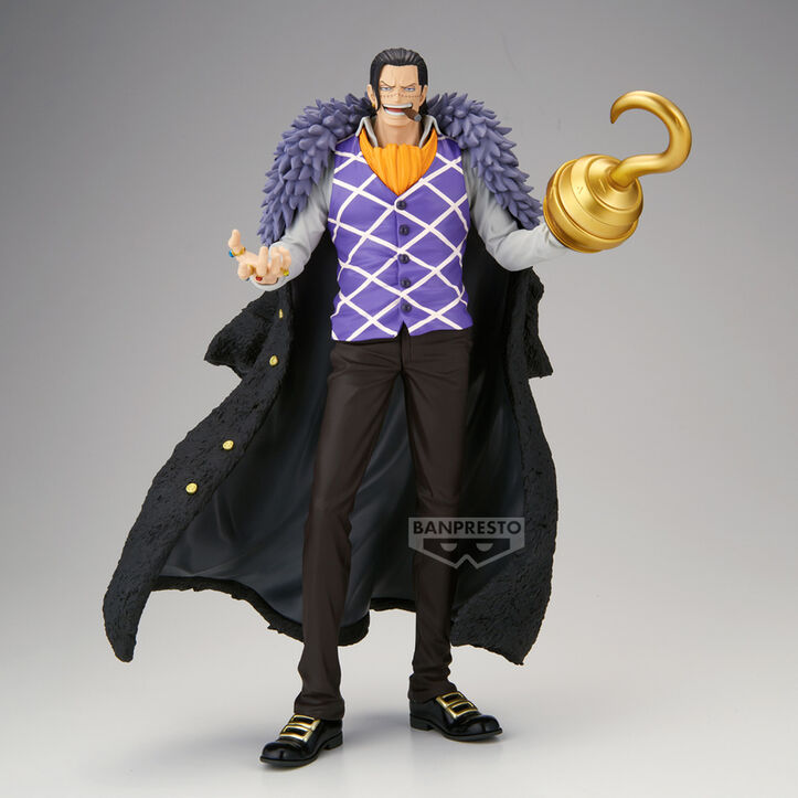 Figura de Crocodile de One Piece con abrigo y gancho dorado - 2