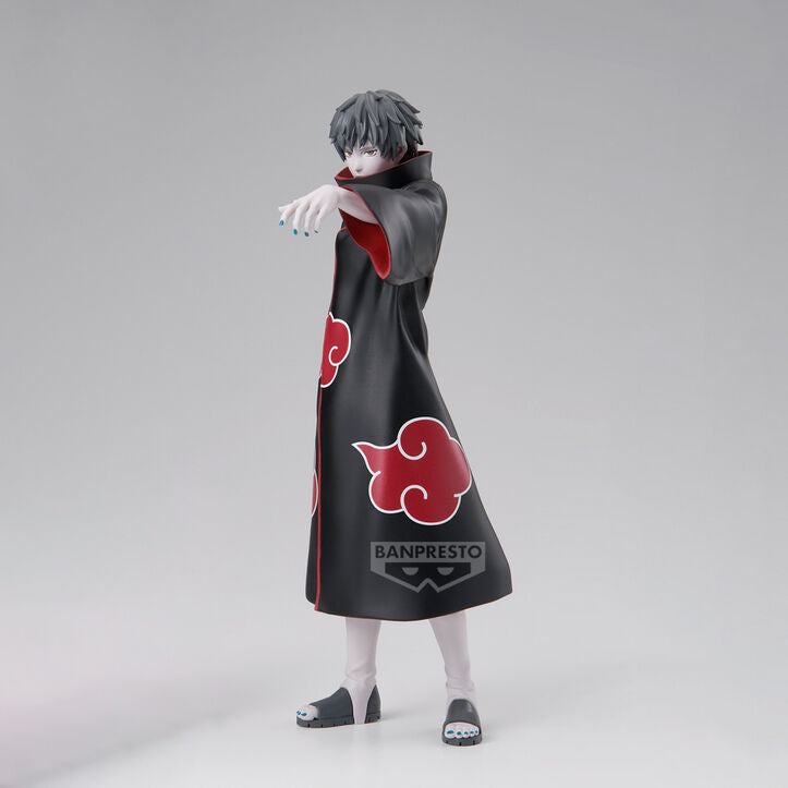Figura de Sasori de Naruto Shippuden con manto negro y nubes rojas - 3