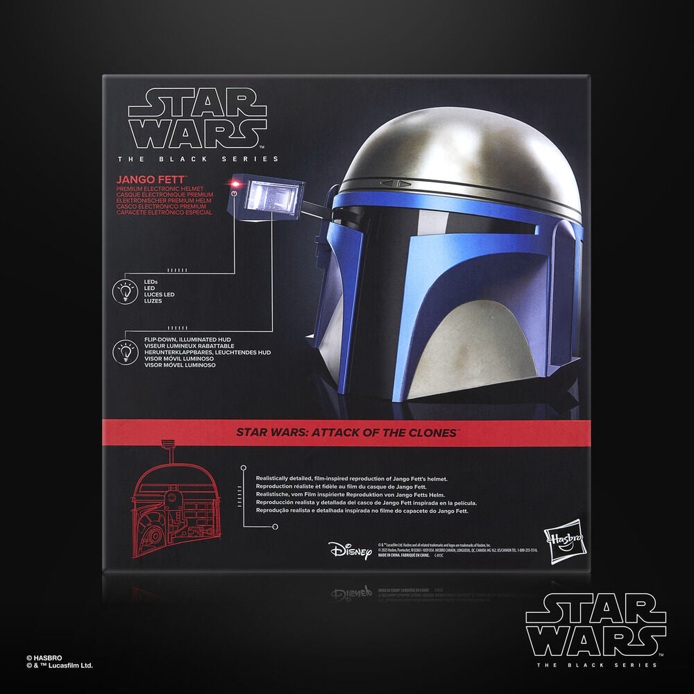 Casco electrónico premium de Jango Fett Star Wars The Black Series - 6