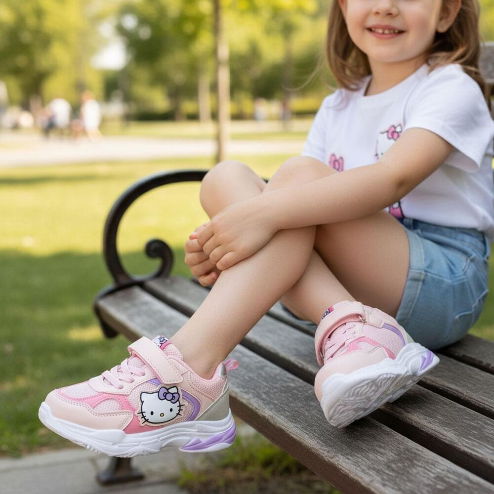 Deportivas rosas de Hello Kitty CERDÁ con cierre de velcro - 3