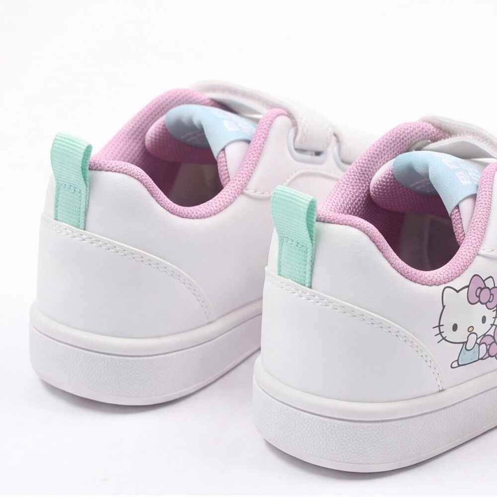 Deportivas blancas Hello Kitty and Friends con doble velcro - 5