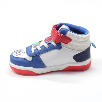 Deportiva alta de Spiderman Marvel azul, roja y blanca con luces - 3