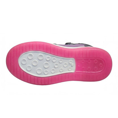 Deportivas altas Kuromi Hello Kitty negras y fucsias con luces - 6